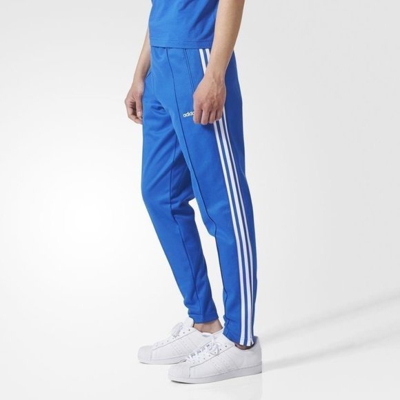 adidas beckenbauer open hem track pants